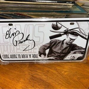 Elvis Presley Rock 'N' Roll License Plate 2004